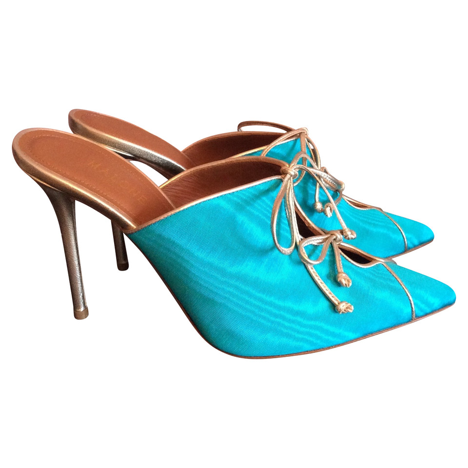 Malone Souliers Pumps/Peeptoes Leather in Turquoise