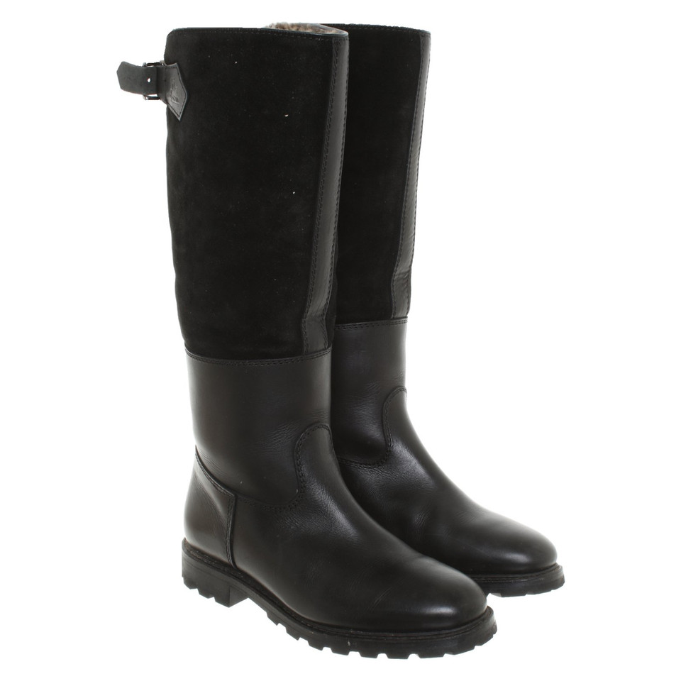 Ludwig Reiter Bottes en Cuir en Noir