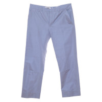 Jil Sander Paire de Pantalon en Coton en Bleu