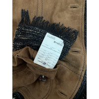 Dolce & Gabbana Jacket/Coat Suede in Brown