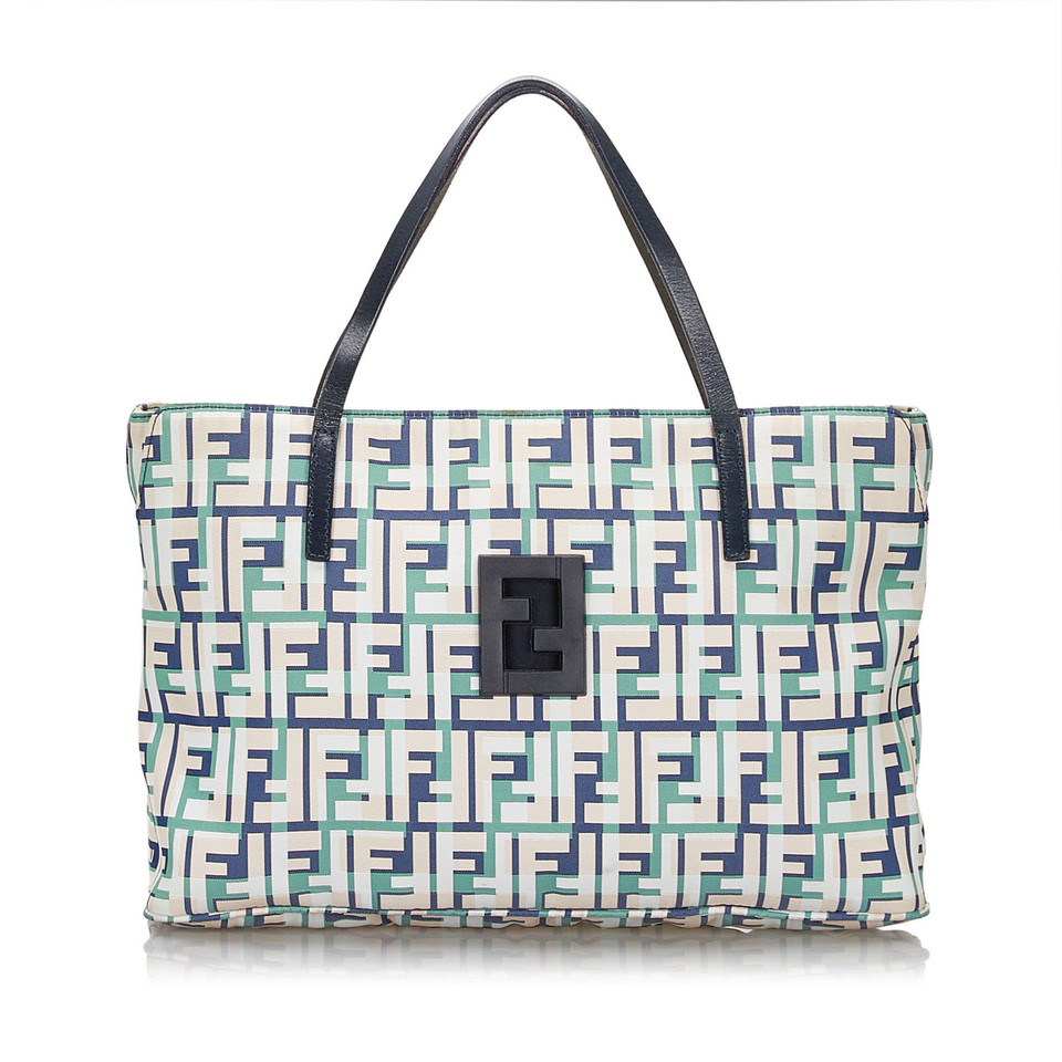 Fendi Tote Bag aus Canvas in Blau