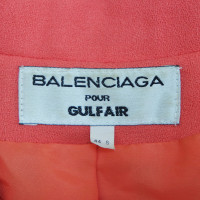 Balenciaga Jacke/Mantel aus Wolle in Orange