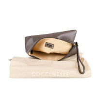 Coccinelle Clutch Bag Leather in Grey
