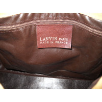 Lanvin Handbag Canvas in Brown