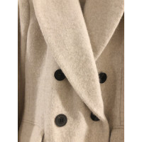 Isabel Marant Jacke/Mantel aus Wolle in Creme