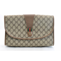 Gucci Clutch Bag Canvas in Brown