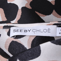 See By Chloé zijden jurk met patroon