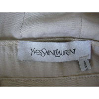 Yves Saint Laurent Vestito in Cotone in Beige