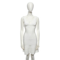 Hervé Léger Kleid in Weiß