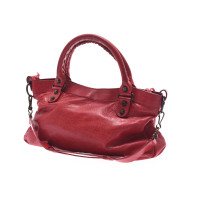 Balenciaga City Bag en Cuir en Rouge