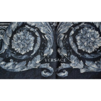 Versace Blauwe wollen sjaal / sjaal