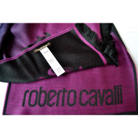 Roberto Cavalli Schal/Tuch aus Wolle in Violett