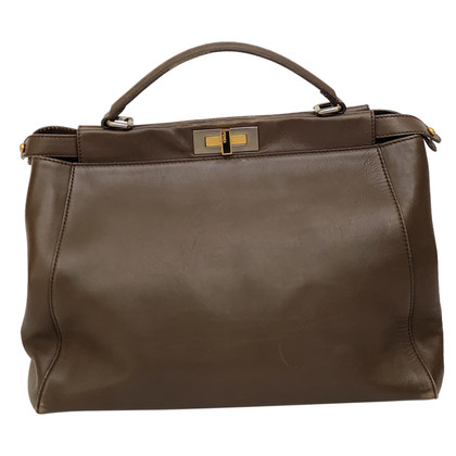 Fendi Peekaboo Bag Leather in Brown