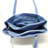 Armani Jeans Tote bag Patent leather in Blue