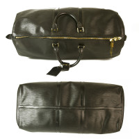 Louis Vuitton Keepall 55 in Pelle in Nero