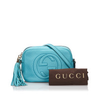 Gucci Soho Disco Bag Leer in Blauw