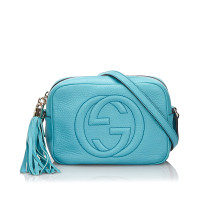 Gucci Soho Disco Bag Leer in Blauw