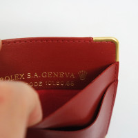 Rolex Accessoire aus Leder in Rot