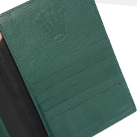 Rolex Täschchen/Portemonnaie aus Leder in Grün