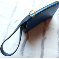 Céline Pochette in Pelle in Blu