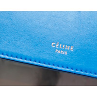 Céline Clutch aus Leder in Blau