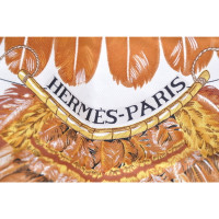 Hermès Carré 90x90 aus Seide in Grau