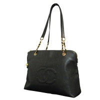 Chanel Handtas Leer in Zwart