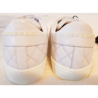 Burberry Sneaker in Pelle in Bianco