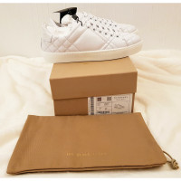 Burberry Sneaker in Pelle in Bianco