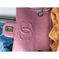 Chanel Flap Bag en Cuir en Fuchsia