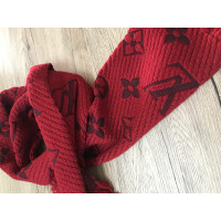Louis Vuitton Schal/Tuch aus Wolle in Rot