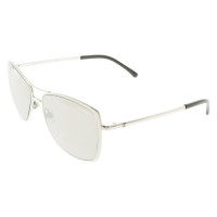 Chanel Silberfarbene Sonnenbrille