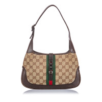 Gucci Jackie O Bag Canvas in Beige