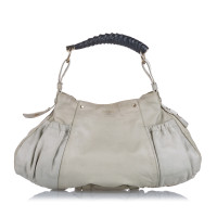 Yves Saint Laurent Borsa a tracolla in Pelle in Bianco