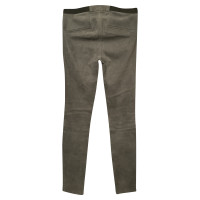 Helmut Lang Trousers Suede in Grey