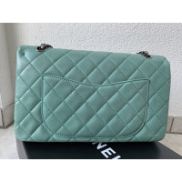 Chanel Classic Flap Bag Leather in Turquoise