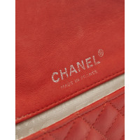 Chanel Flap Bag aus Leder in Rot