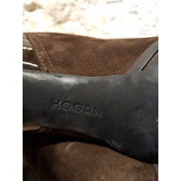 Hogan Stiefeletten aus Wildleder in Braun