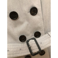 Burberry Jacke/Mantel aus Baumwolle in Grau