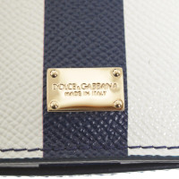 Dolce & Gabbana Borsa a mano in blu / bianco