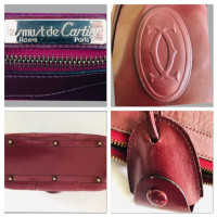 Cartier Travel bag Leather in Bordeaux