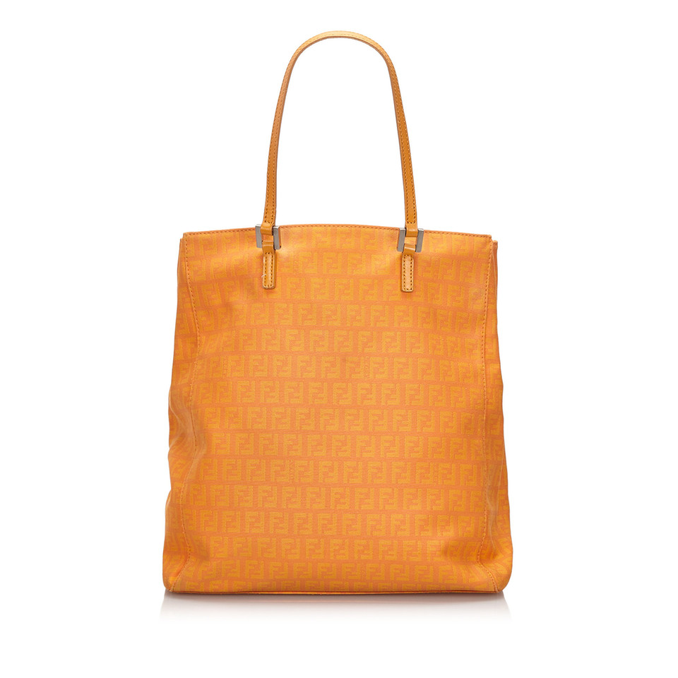 Fendi Tote Bag aus Canvas in Orange