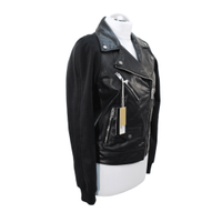 Other Designer Jacket/Coat Leather in Black