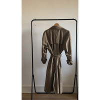 Yves Saint Laurent Jacke/Mantel aus Baumwolle in Beige