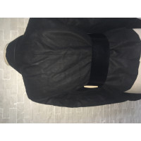 Versace Jacke/Mantel aus Ramie in Schwarz