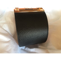 Hermès Collier de Chien Armband en Cuir en Noir