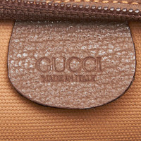 Gucci Clutch Bag Canvas in Ochre