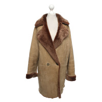 Sylvie Schimmel Veste/Manteau en Daim en Beige