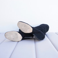 Christian Dior Stiefel aus Wildleder in Schwarz