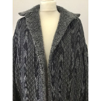 Yves Saint Laurent Giacca/Cappotto in Cotone in Grigio